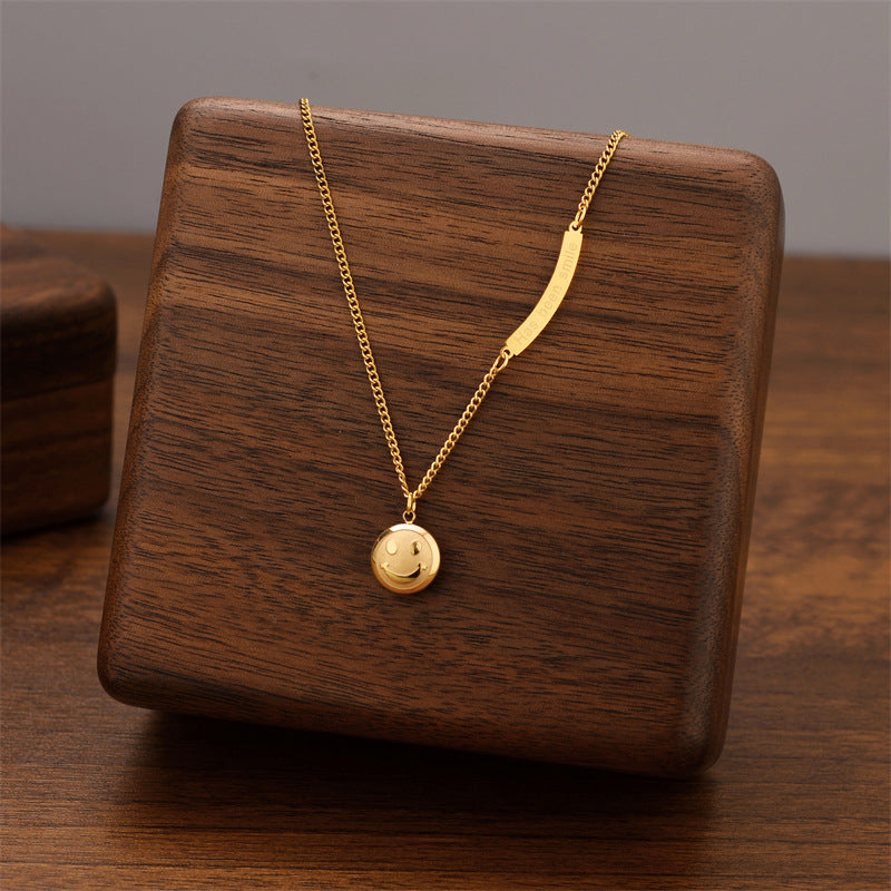 Titanium Steel Female Niche Simple Temperament Clavicle Pendants
