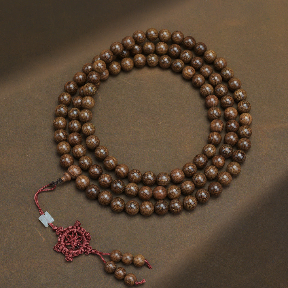 Men's Loose Round Beads Pieces Prayer Silkwood Bracelets