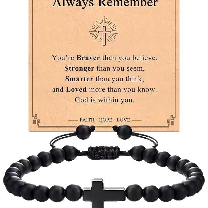 Fashion Trend Cross Adjustable Niche Vintage Holiday Bracelet