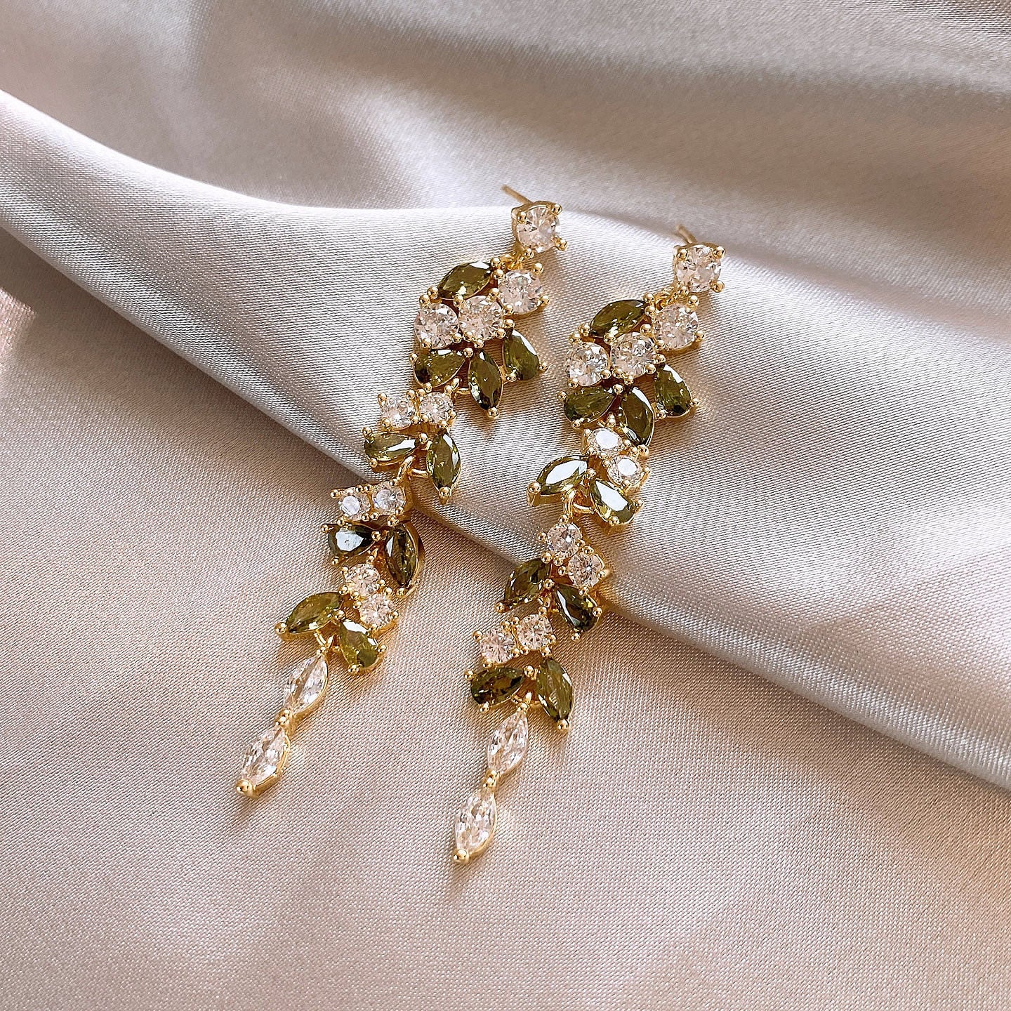 Women's Tassel Water Drop Zircon Light Luxury High-grade Stud Earrings