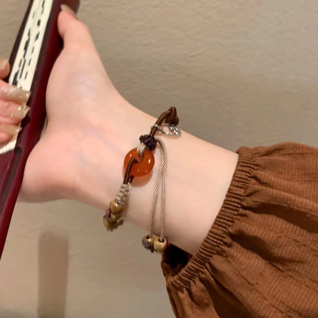 For Summer Chinese Ethnic Style Simple Light Luxury Design Wrist Bracelets