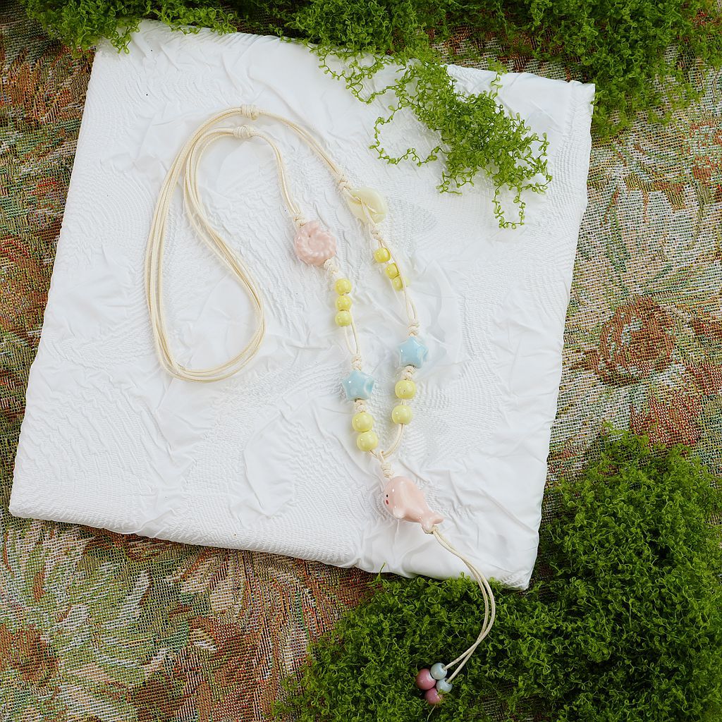Ceramic Mushroom Female Niche Design High Necklaces