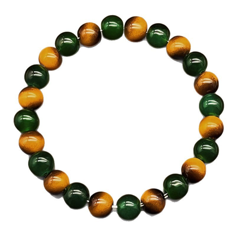 Xi Colored Glaze Glass Tigereye High-grade Bracelets