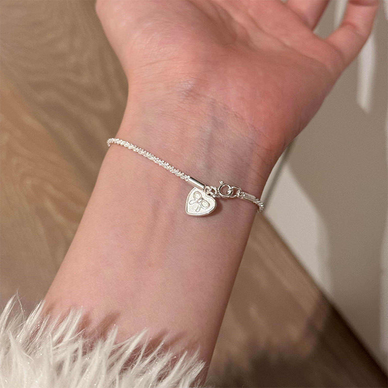 Love Heart Bow Tie Female Design High-grade Light Bracelet