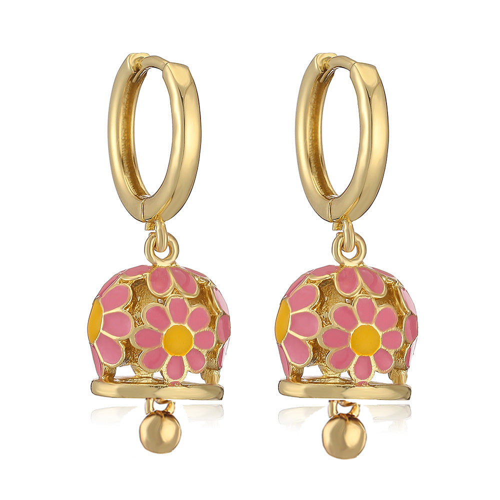 Bell Cool Vacation Style Little Daisy Earrings