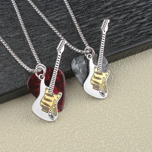 Women's & Men's Personalized Music Guitar Pick Hip Hop Pendants