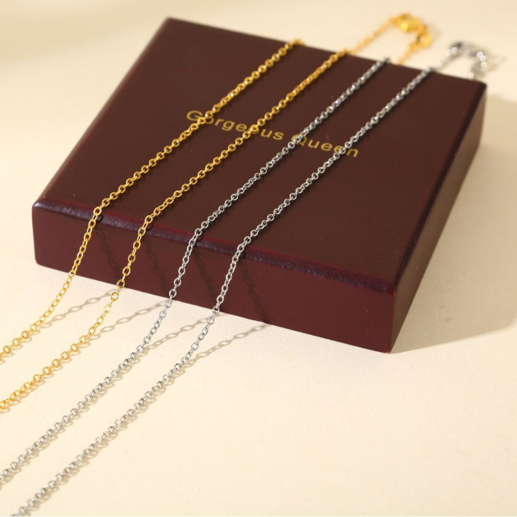 Women's Handmade Gold Color Chain Plated Imitation Necklace