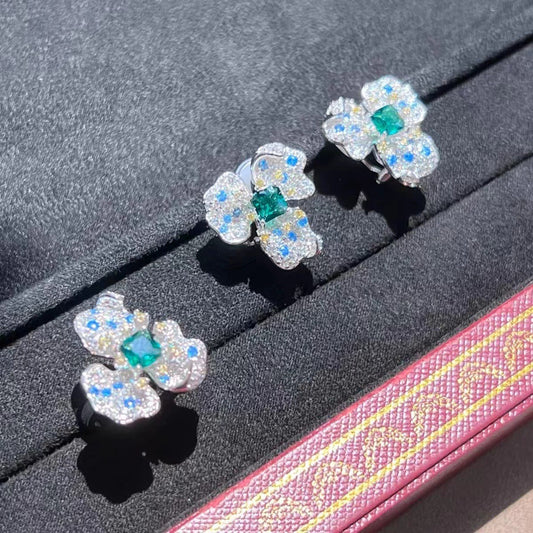 Flower Female Open Design Light Luxury Ring