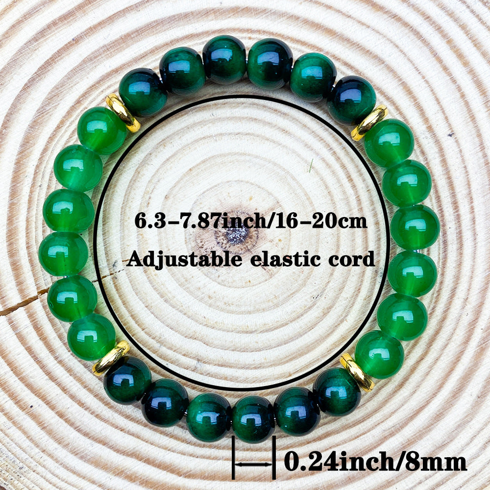 Green Tigereye Lucky Energy Attract Wealth Bracelets