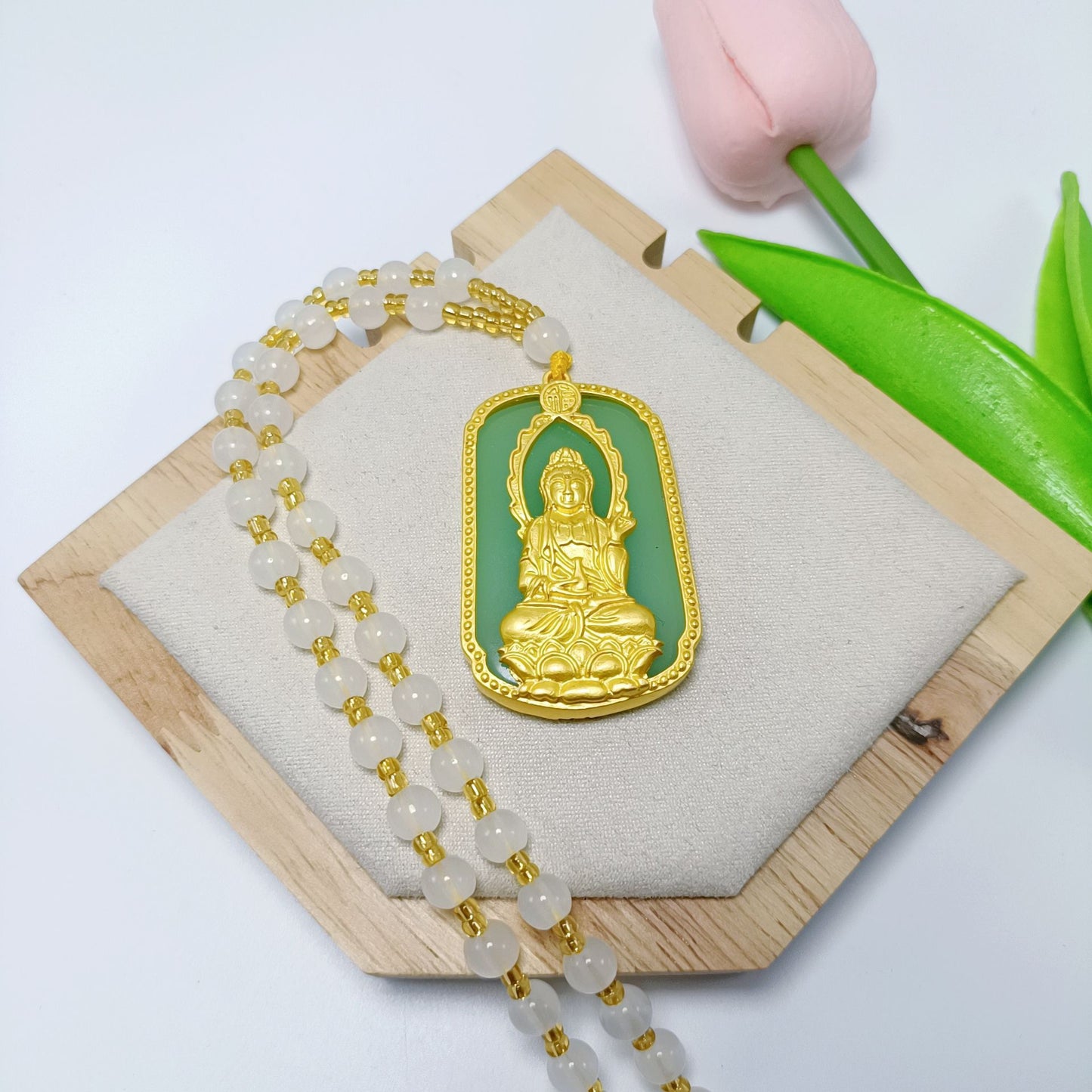 Alloy Dragon Phoenix Avalokitesvara Buddha Gold-plated Pendants