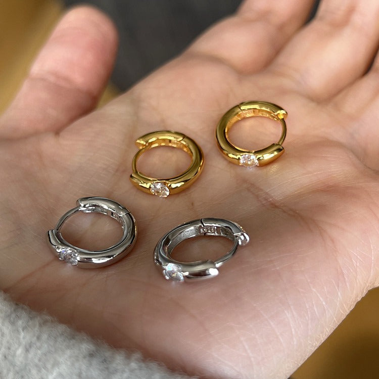 Luxury High Sense Simple Circle Zircon Refined Wild Female Bracelets