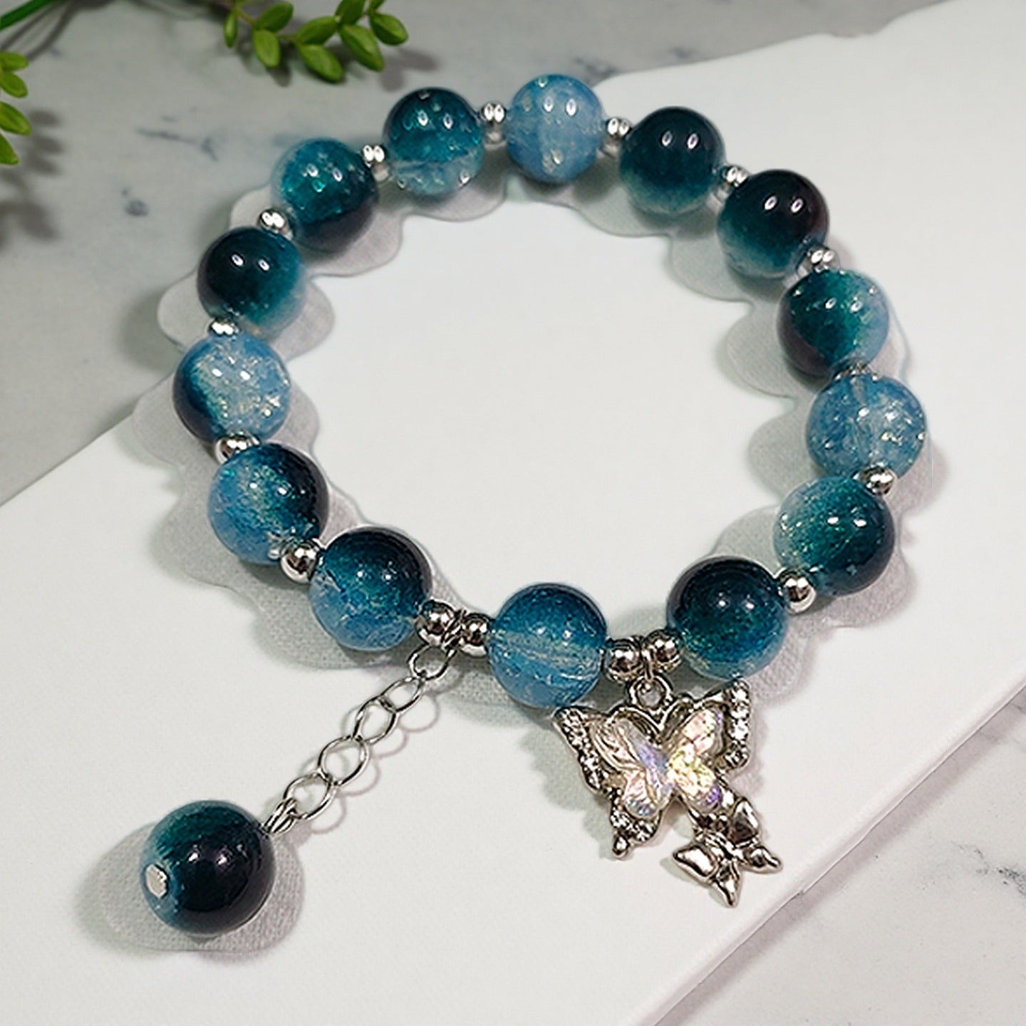 Fantasy Flower Glazed Female Gradient Contrast Bracelet