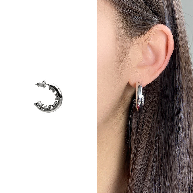Women's Style Shaped Niche Design Graceful Fashionable Light Stud Earrings