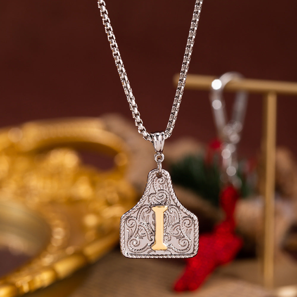 Women's Fashion English Letters Electroplated Copper For Design Personalized Clavicle Necklace