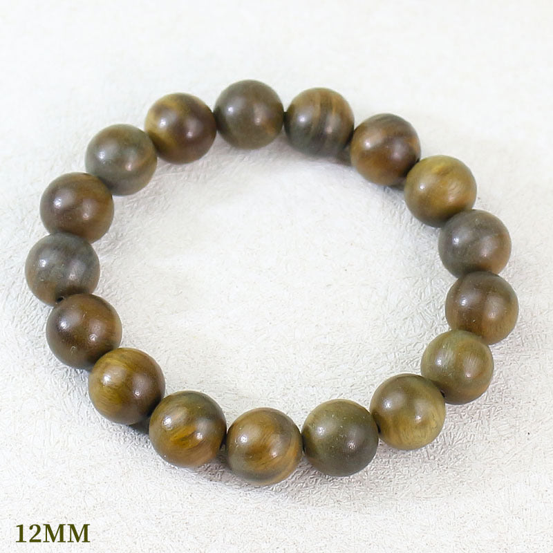 Women's & Men's Sandalwood Submerged Old Materials Beads Chinese Bracelet