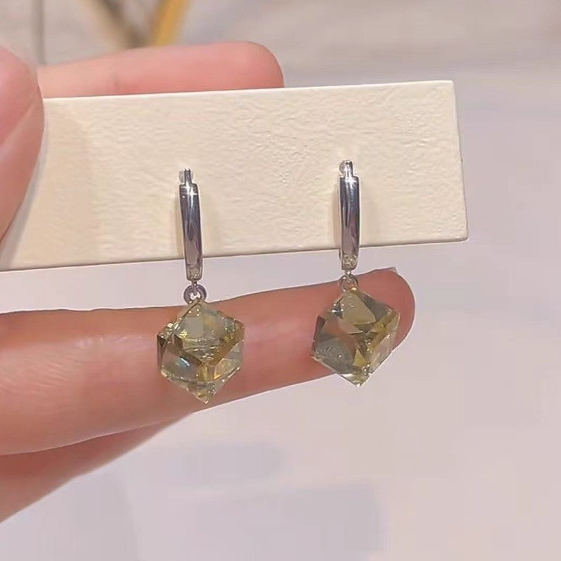 Fashionable Double Layer Hollow Zircon Circle Ear Buckle