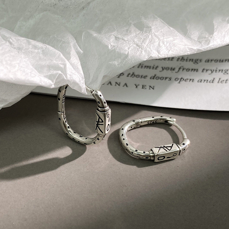 Fashion Personalized Sier Plated Earclip Temperament Earrings
