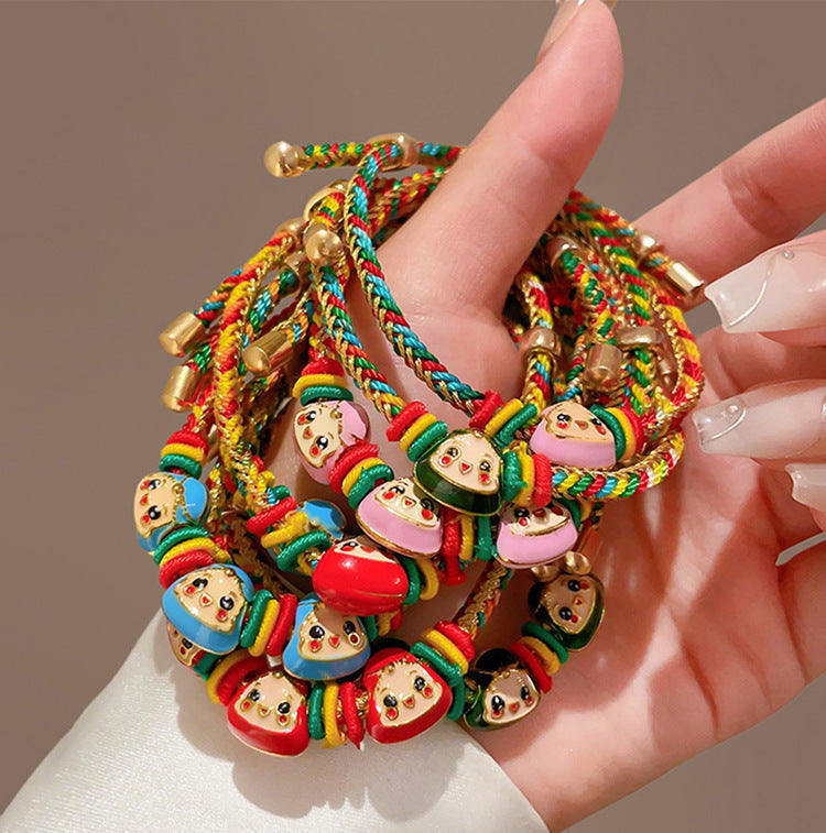 Children's Rope Woven Ethnic Style Dragon Boat Festival Carrying Strap Kindergarten Bracelet