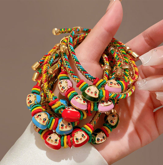 Children's Rope Woven Ethnic Style Dragon Boat Festival Carrying Strap Kindergarten Bracelet