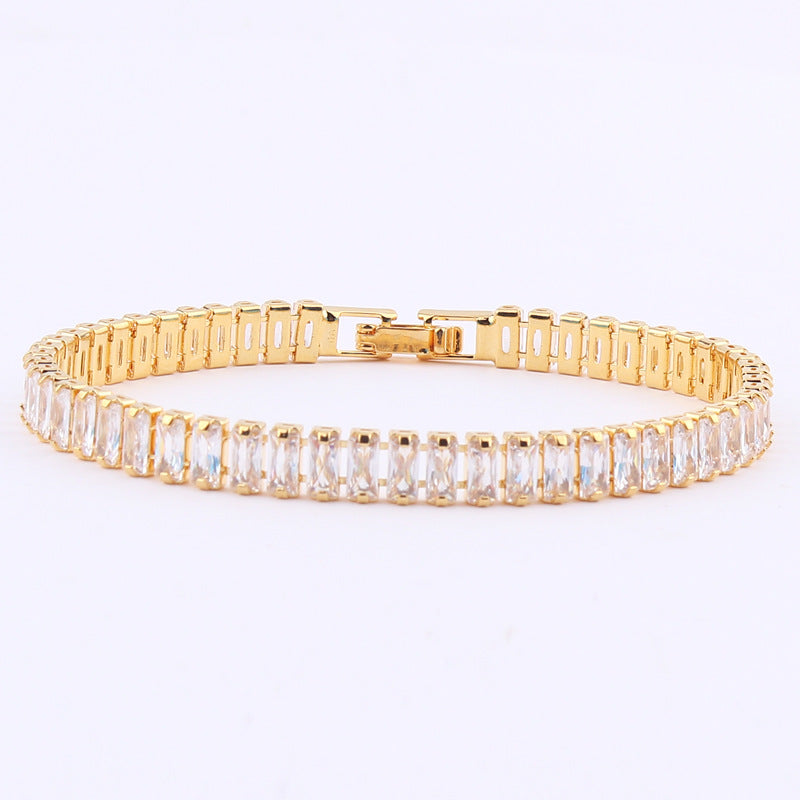 Women's Colorful Solid Color Zircon Full Diamond Bracelet