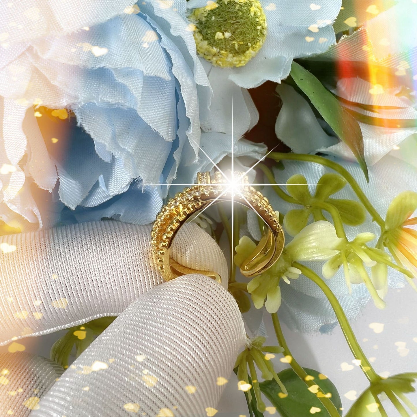 Elegant Decompression Cord For Braiding Open Niche Design Fashion Personalized Ring