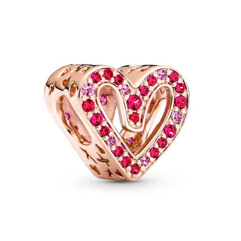 Beads Bead Dog's Paw Shining Heart Jewelry Accessories