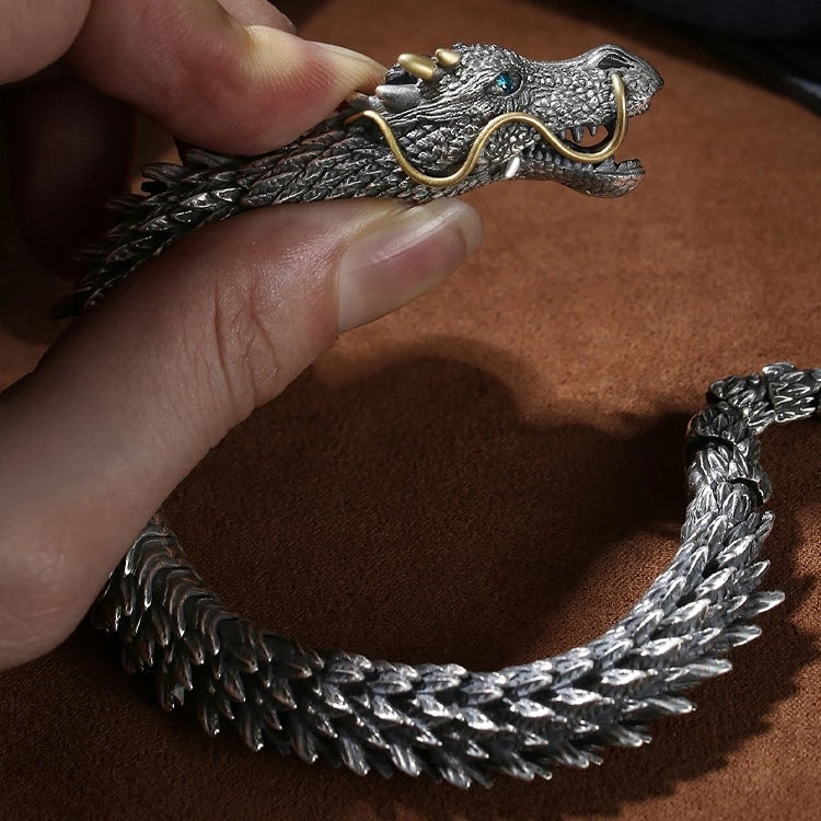 Men's Handmade Retro Faucet Power Style Personalized Trendy Collection Bracelet
