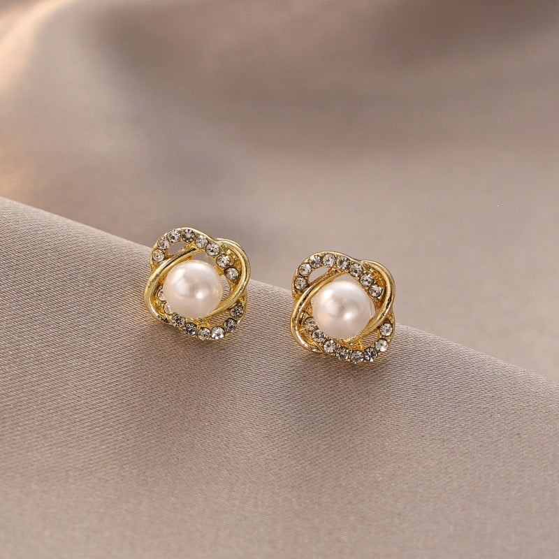 Women's Needle High-grade Super Flash Zircon Light Luxury Refined Grace Earrings