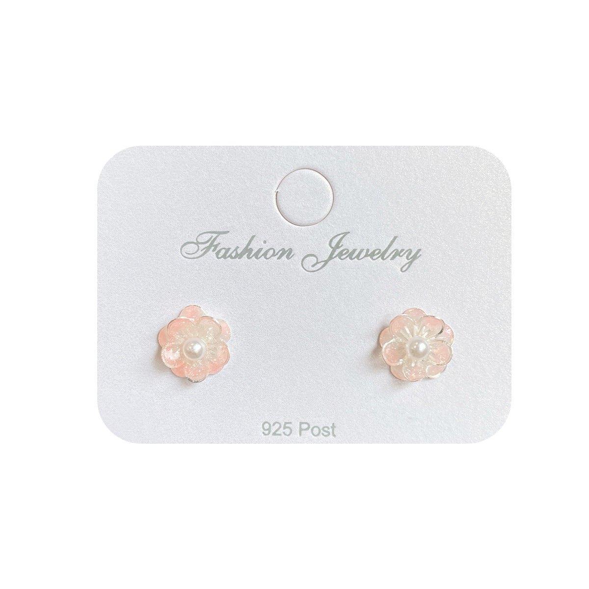 Cherry Blossom Ear Female Sier Needle Sweet Small Earrings