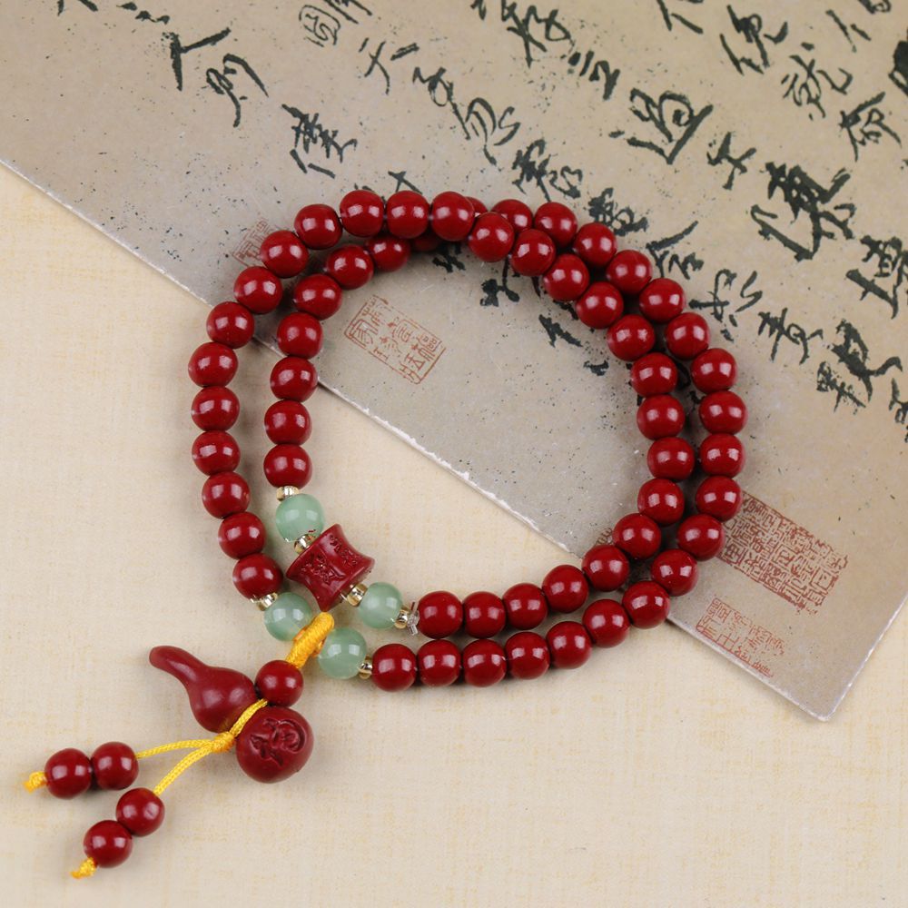 Women's & Men's Summer Cool Glass Rosary Fashion Double Circle Imitation Bracelet