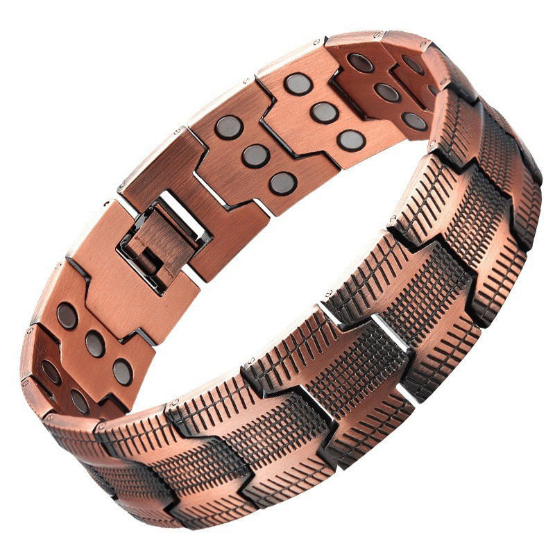 Red Copper Couple Magnet Detachable Magnetic Therapy Fashion High Bracelets
