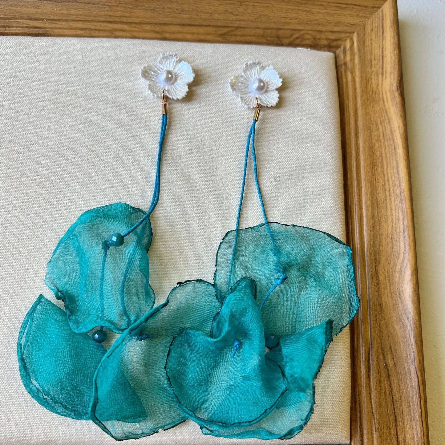 Summer Seaside Graph Beach Vacation Style Ear Clip Earrings