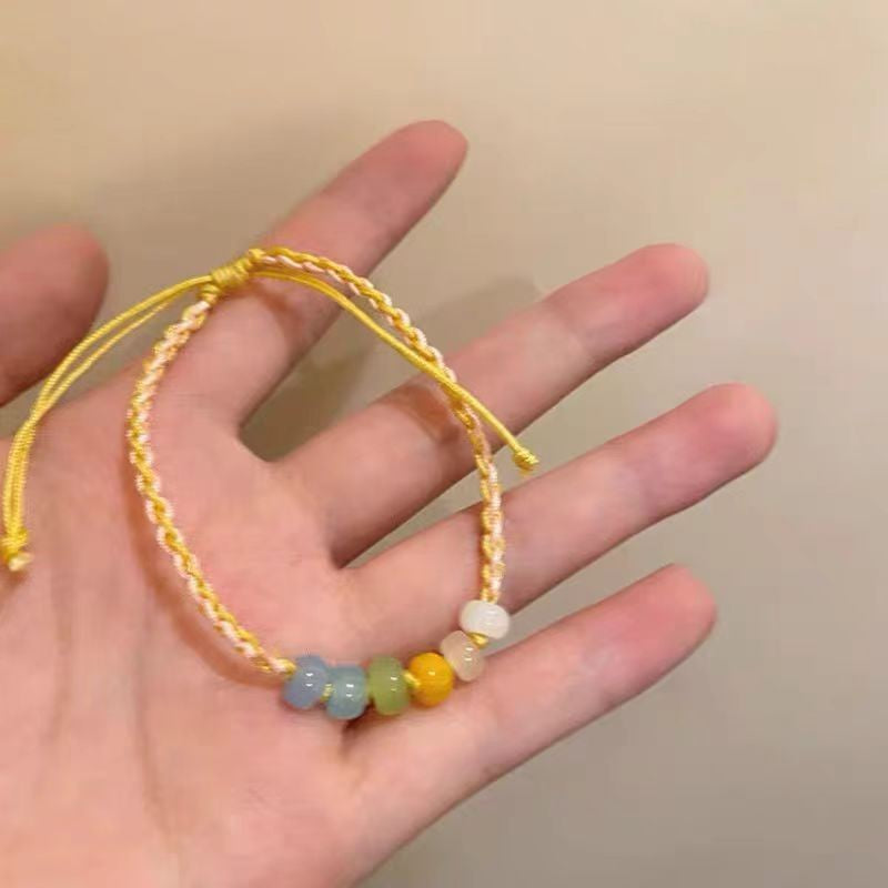 For Summer Chinese Ethnic Style Simple Light Luxury Design Wrist Bracelets