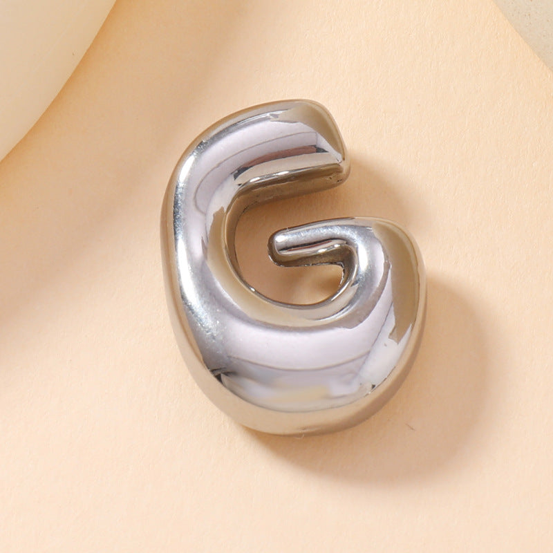 Stainless Steel Ornament Mini Bubble English Pendants