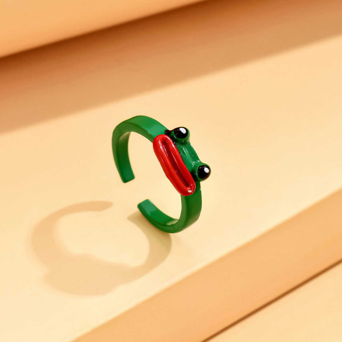Monster Black Cat Female Dopamine Big Eyes Couple Little Finger Ring