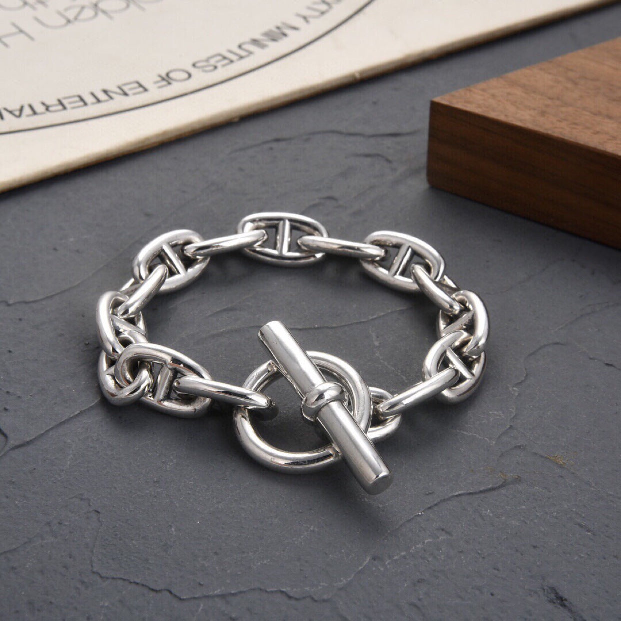 Women's & Men's Nose Retro Buckle Hot Personalized Tide Bracelet