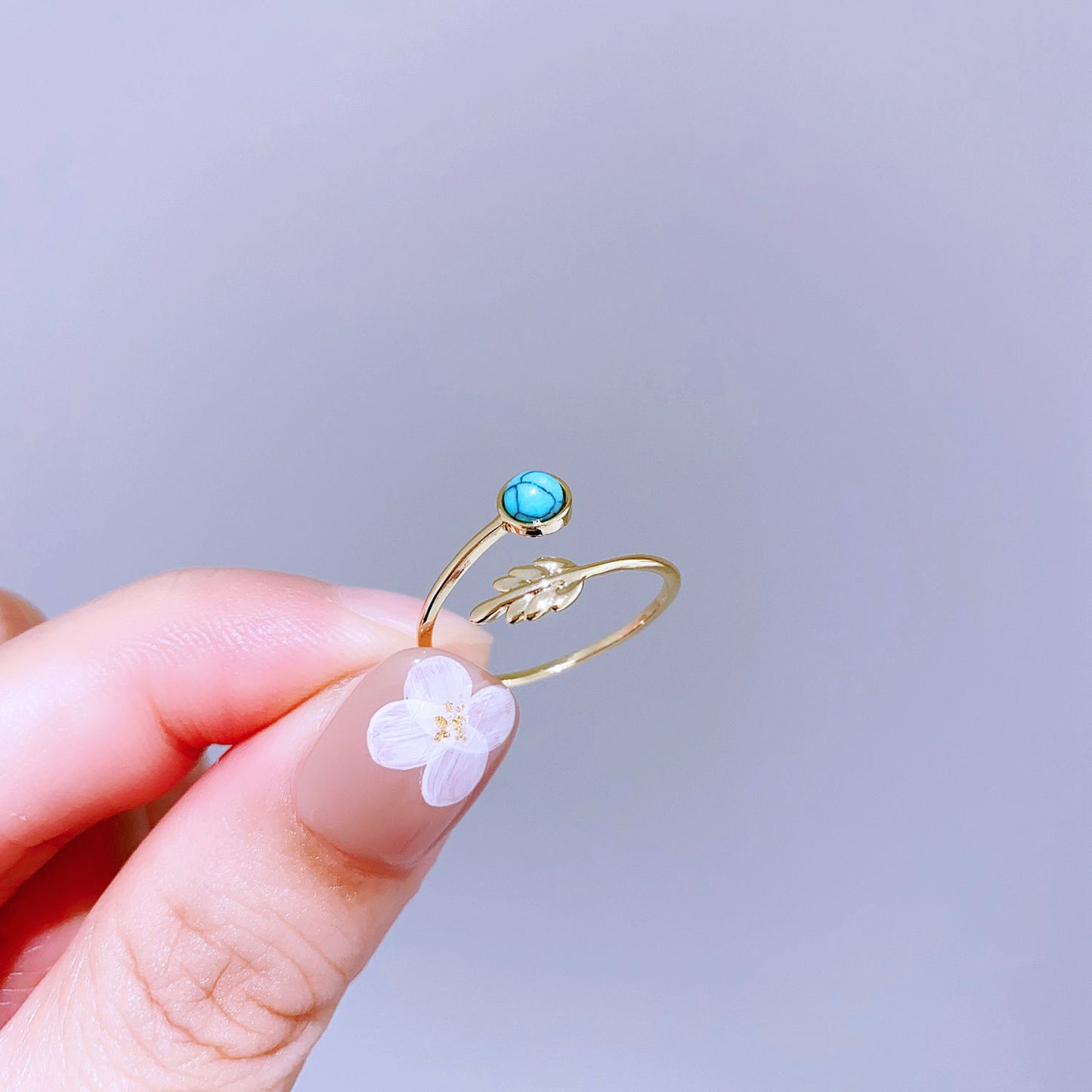 Light Luxury Minority Design Colorful Gemstone Rings