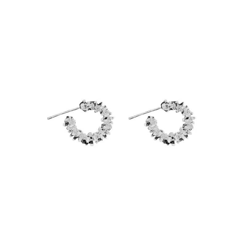 Broken Sier Temperament French Style Niche Affordable Luxury Earrings