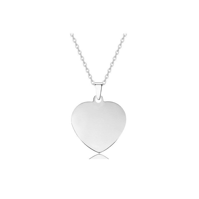 Laser Color Printing Material Holiday Gift Lettering Stainless Necklace