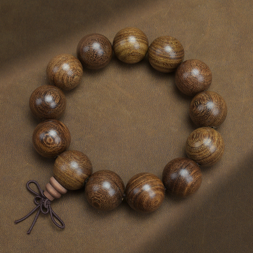 Men's Loose Round Beads Pieces Prayer Silkwood Bracelets