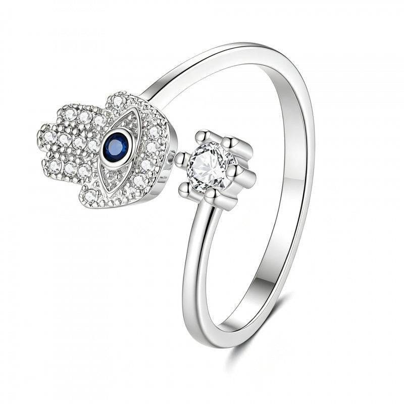 Eye Open Fashion Personality Hip Hop Ring