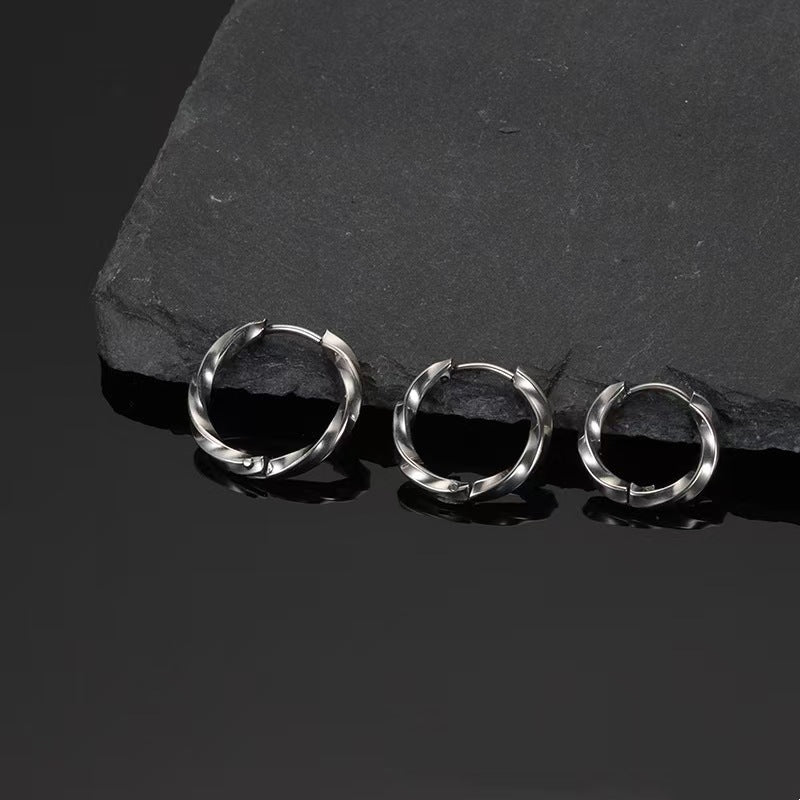 Source French Elegant Minimalist Mobius Twist Simple Cold Rings