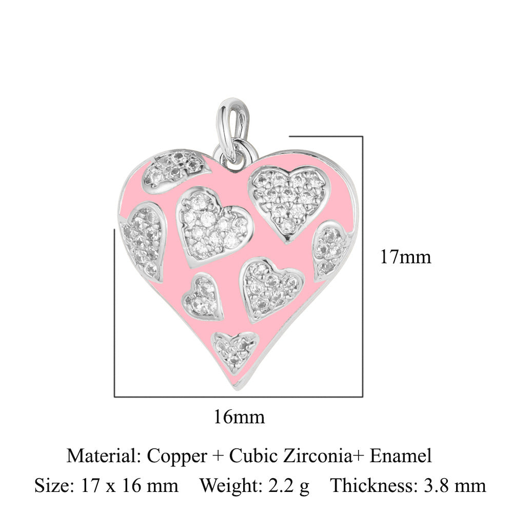 Boy Butterfly Love Copper Zircon Ornament Accessories Pendants