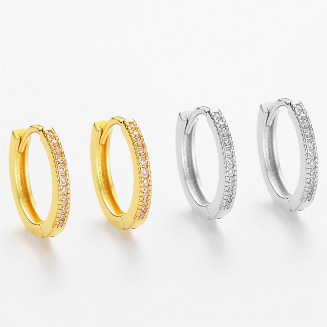Women's Classic Zircon Single Row Diamond Niche Simple Fashion Ear Earrings