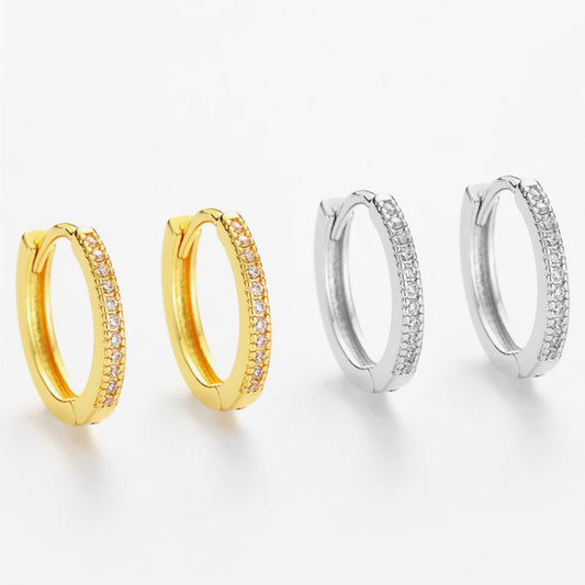 Women's Classic Zircon Single Row Diamond Niche Simple Fashion Ear Earrings