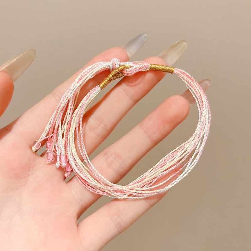 Women's & Men's Colorful Braided Rope Thread Design Simple Bracelet