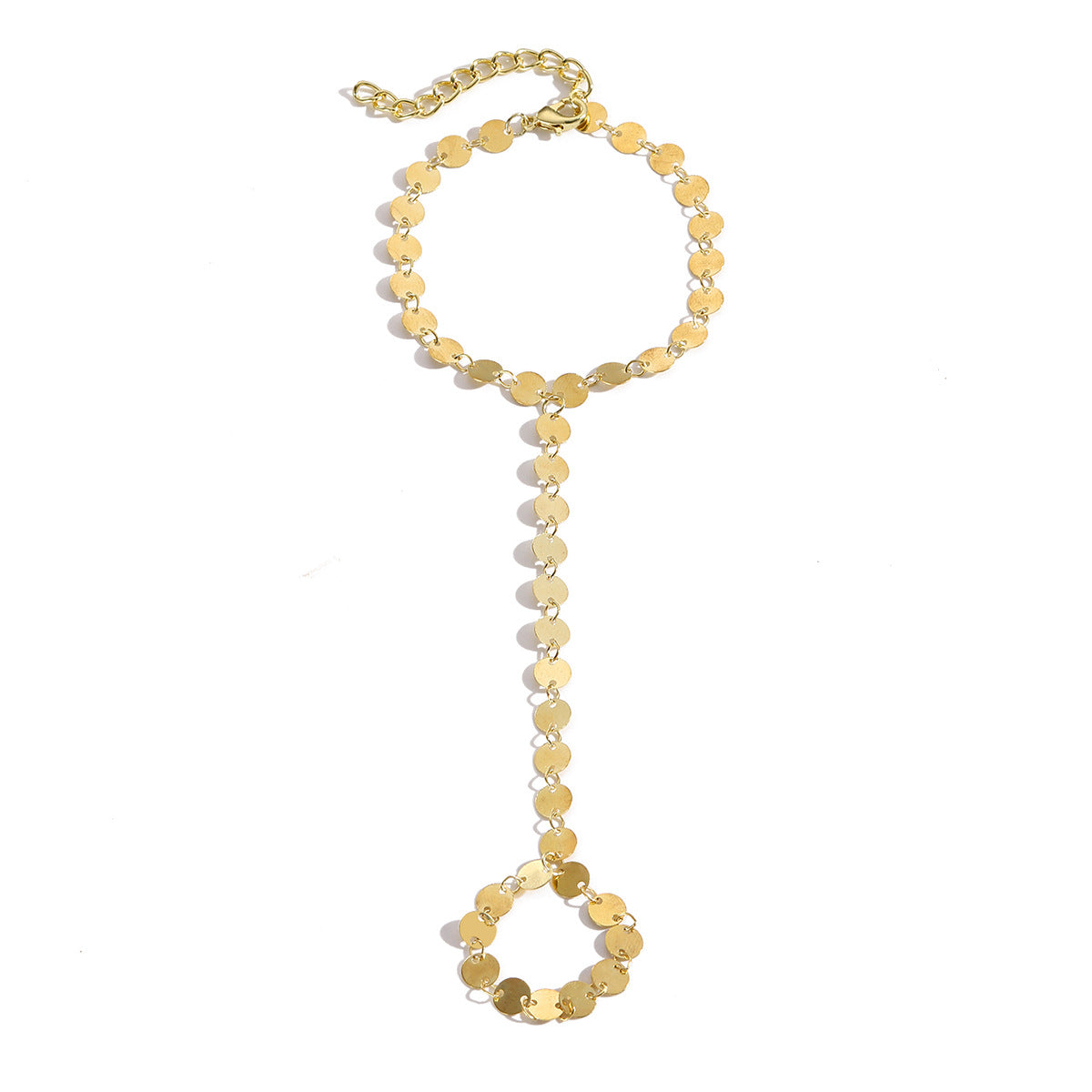 Chain Finger Simple Elegant High-grade Pearl Rhinestone Bracelets
