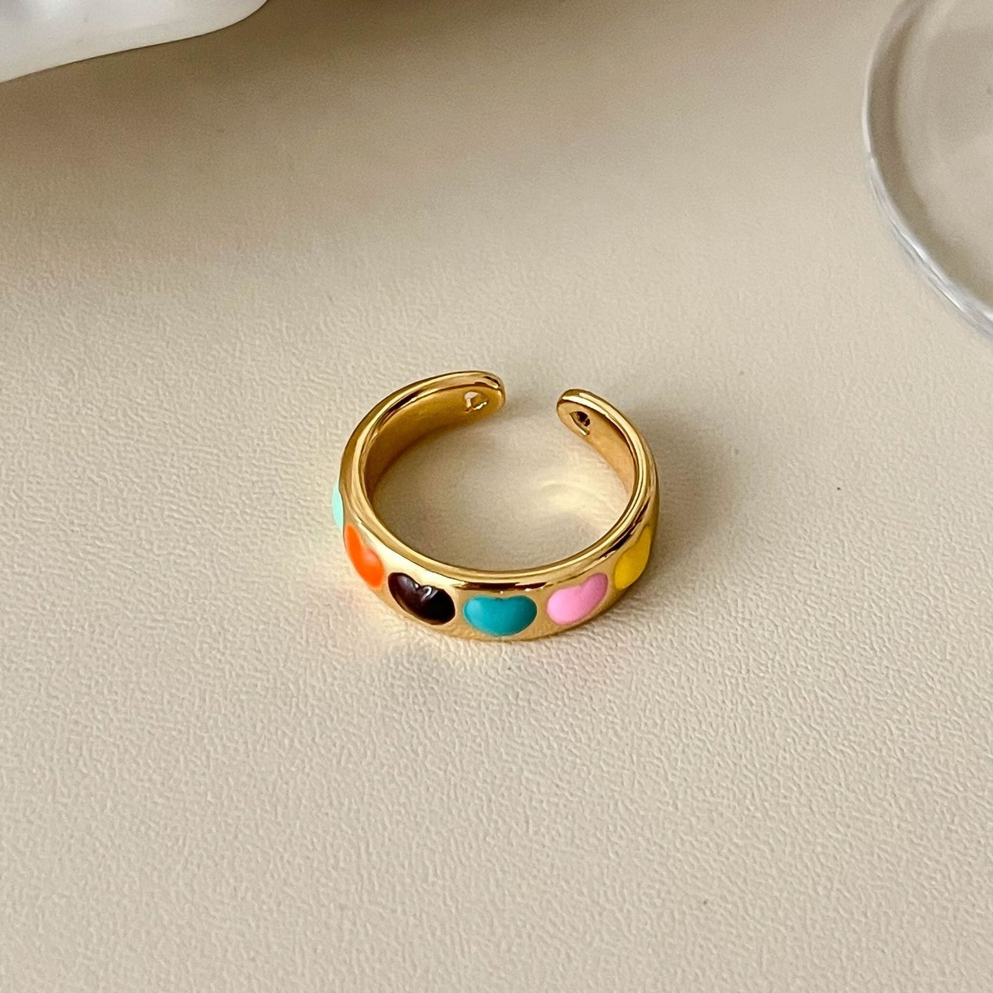 Interest Light Luxury Retro Minority Wide Personality Versatile Opening Adjustable Ring