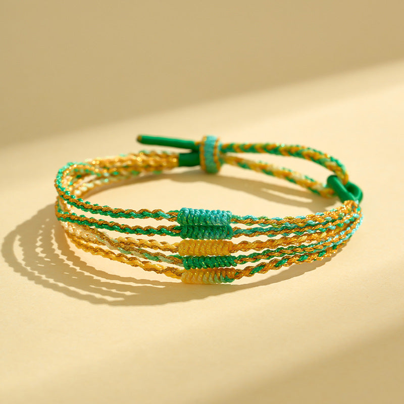 Children's Dragon Boat Festival Colorful Rope Hand-woven Small Bracelets