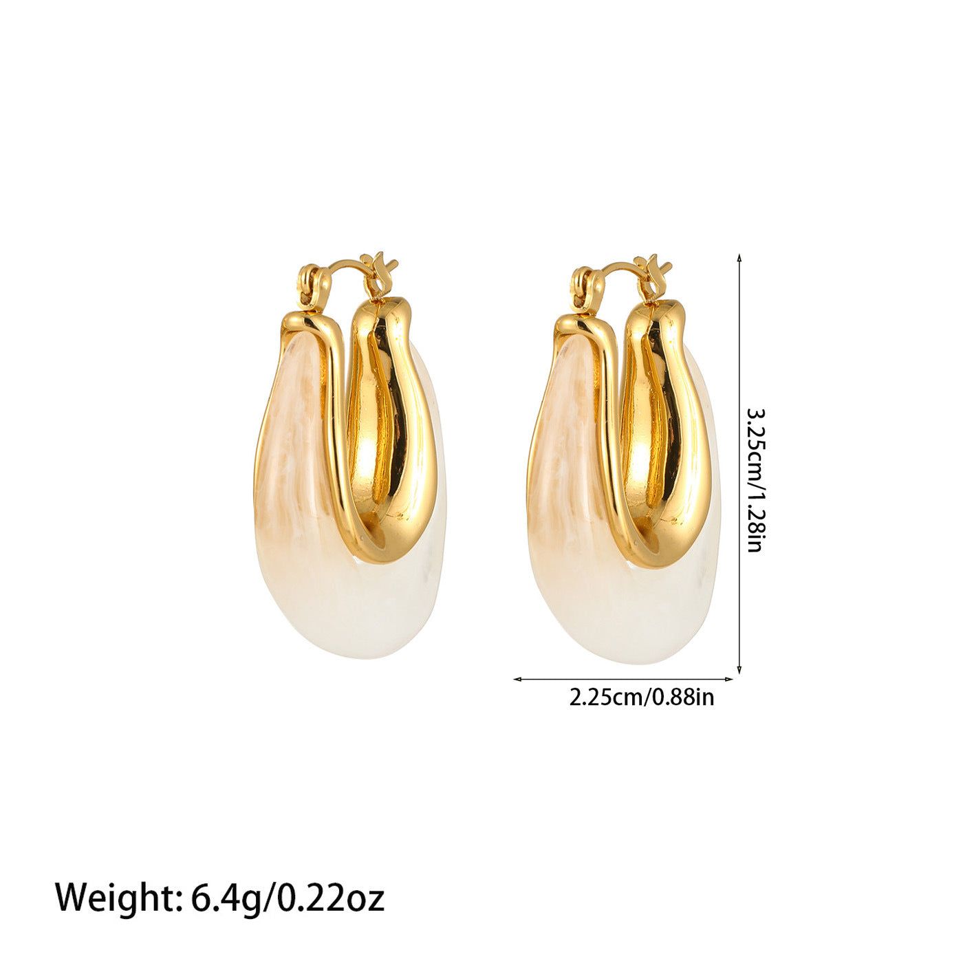Women's Titanium Steel Fashion Temperament Commute High-grade Earrings